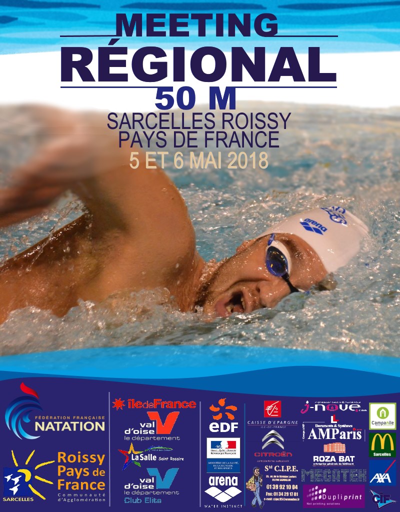 Meeting Régional de Sarcelles Roissy Pays de France 2018 - 50 m